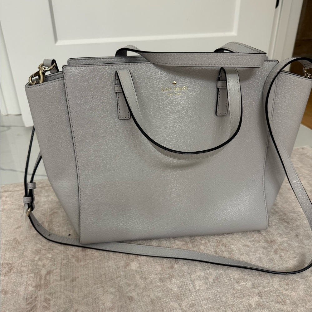 Kate Spade Light Gray Tote Bag